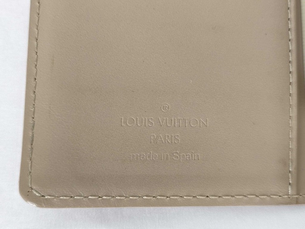 LOUIS VUITTON ルイヴィトン 手帳カバー アジェンダPM R21001 イエロー系 モノグラムヴェルニ レディース システム手帳 6穴 美品