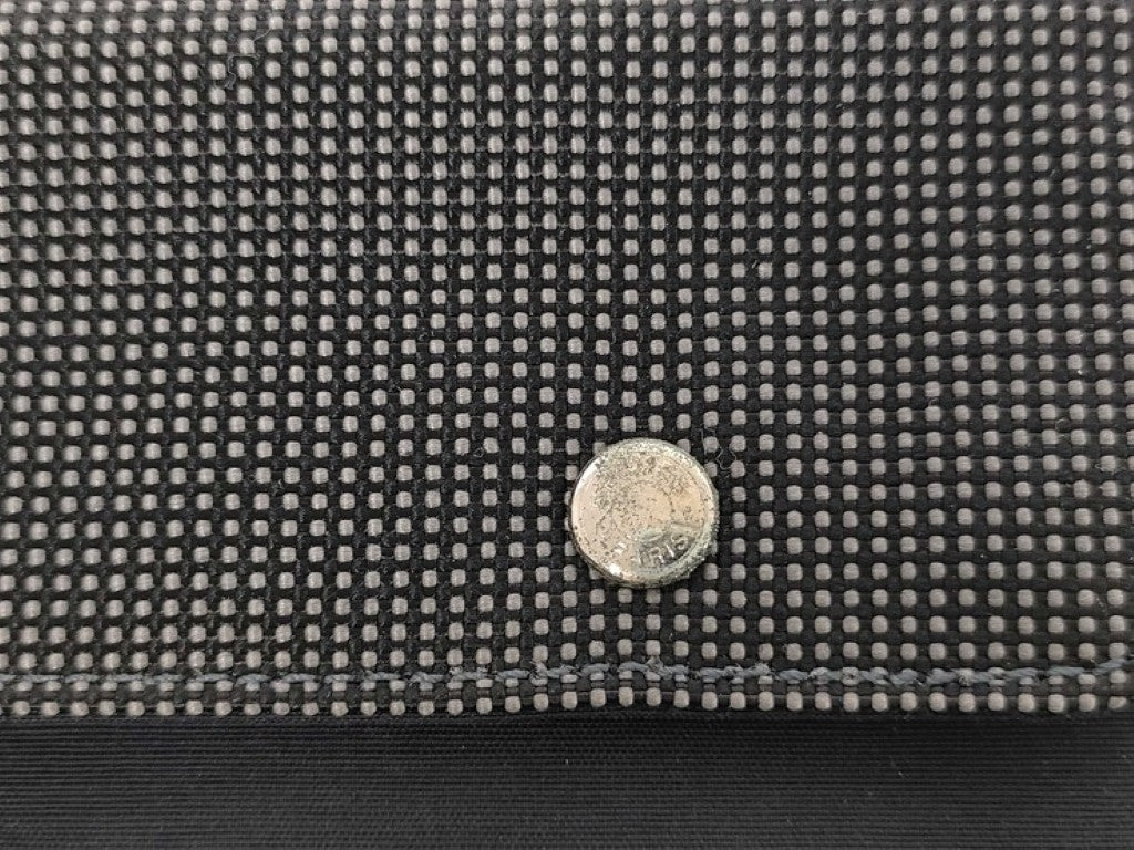 HERMES エルメス 長財布 エールライン パースGM グレー系 キャンバス ユニセックス シルバー金具 美品