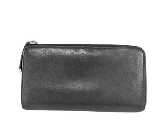 LOUIS VUITTON ルイヴィトン 長財布 ポルトフォイユ コメット M60146 ブラック系 レザー ユニセックス L字ファスナー シルバー金具