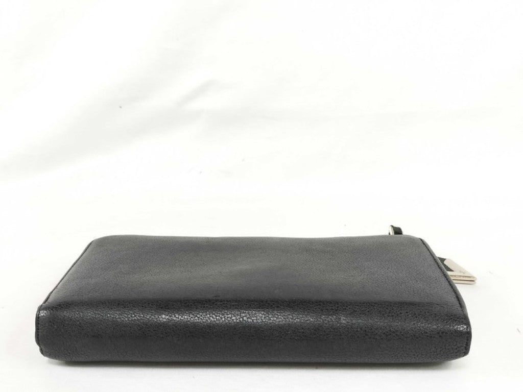 LOUIS VUITTON ルイヴィトン 長財布 ポルトフォイユ コメット M60146 ブラック系 レザー ユニセックス L字ファスナー シルバー金具