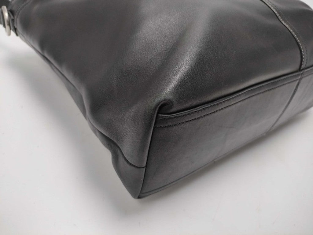 COACH コーチ トートバッグ レキシントン F70673 ブラック系 レザー レディース 2WAY ハンドバッグ ショルダーバッグ シルバー金具 美品