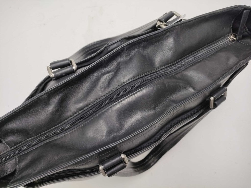 COACH コーチ トートバッグ レキシントン F70673 ブラック系 レザー レディース 2WAY ハンドバッグ ショルダーバッグ シルバー金具 美品