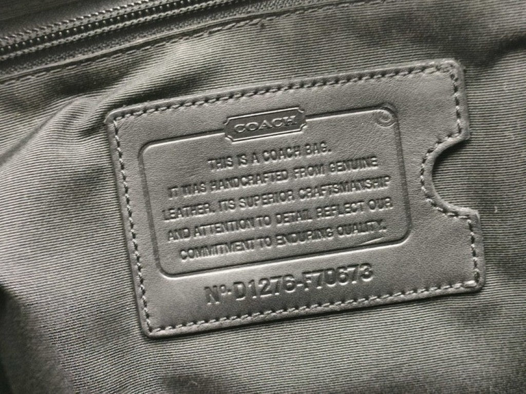 COACH コーチ トートバッグ レキシントン F70673 ブラック系 レザー レディース 2WAY ハンドバッグ ショルダーバッグ シルバー金具 美品