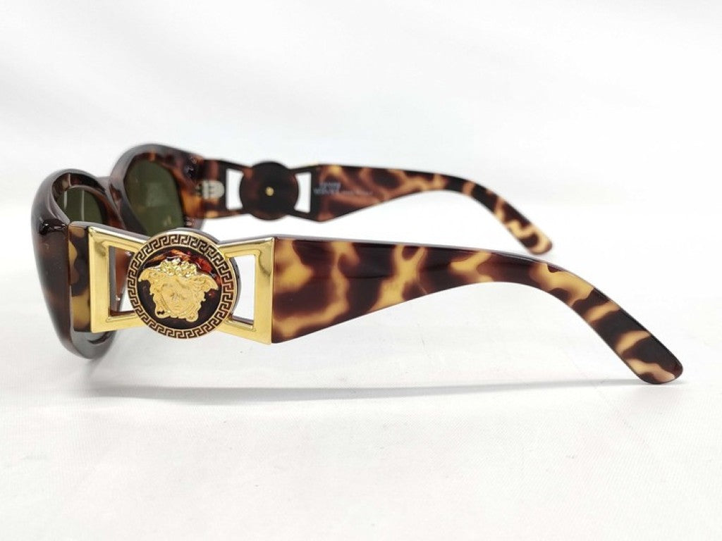 GIANNI VERSACE ヴェルサーチェ サングラス メデューサ MOD424/M ブラウン系 プラスチック 美品
