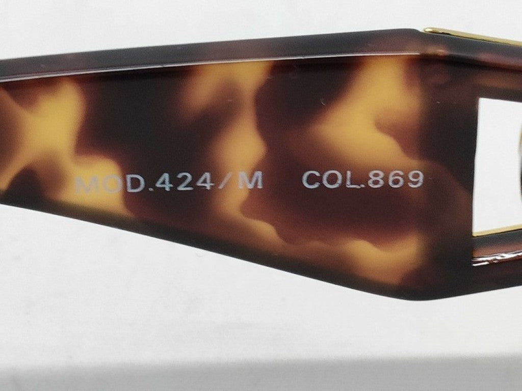 GIANNI VERSACE ヴェルサーチェ サングラス メデューサ MOD424/M ブラウン系 プラスチック 美品