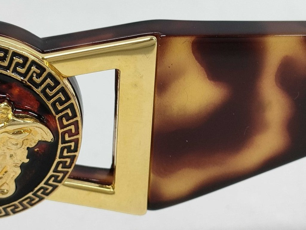 GIANNI VERSACE ヴェルサーチェ サングラス メデューサ MOD424/M ブラウン系 プラスチック 美品