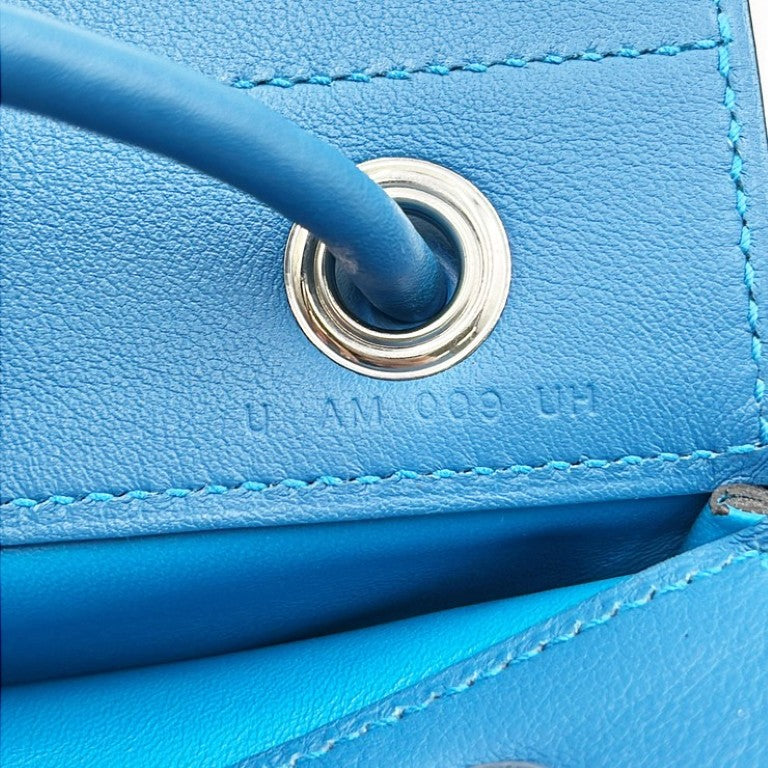 HERMES エルメス ショルダーバッグ サックアリーヌミニ ブルー系 スイフト レディース 美品