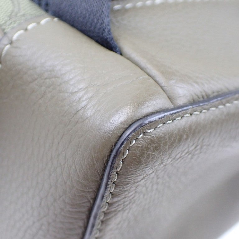 COACH コーチ リュックサック シグネチャー CE523 カーキ系 キャンバス×レザー ユニセックス バックパック 巾着 美品