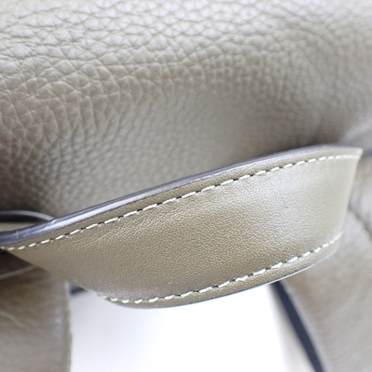 COACH コーチ リュックサック シグネチャー CE523 カーキ系 キャンバス×レザー ユニセックス バックパック 巾着 美品