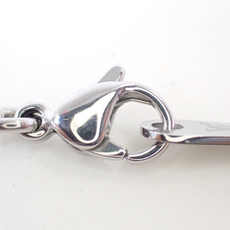 LOUIS VUITTON ルイヴィトン ネックレス ペンダントモノグラムボールド M00675 シルバーXゴールドXブラック系 メタル ユニセックス 美品