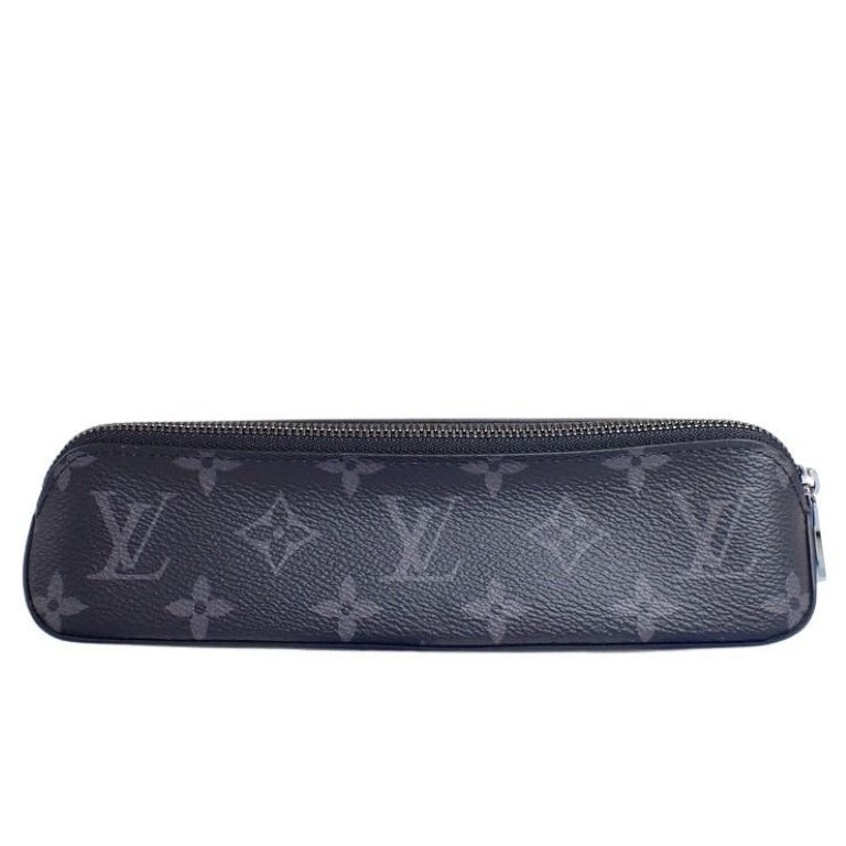 LOUIS VUITTON ルイヴィトン ペンケース トゥルース エリザベット GI0199 ブラック系 モノグラムエクリプス ユニセックス 筆箱 ポーチ シルバー金具 美品