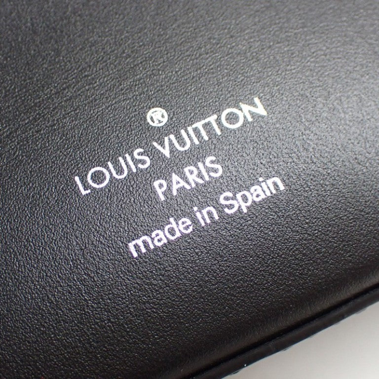 LOUIS VUITTON ルイヴィトン ペンケース トゥルース エリザベット GI0199 ブラック系 モノグラムエクリプス ユニセックス 筆箱 ポーチ シルバー金具 美品