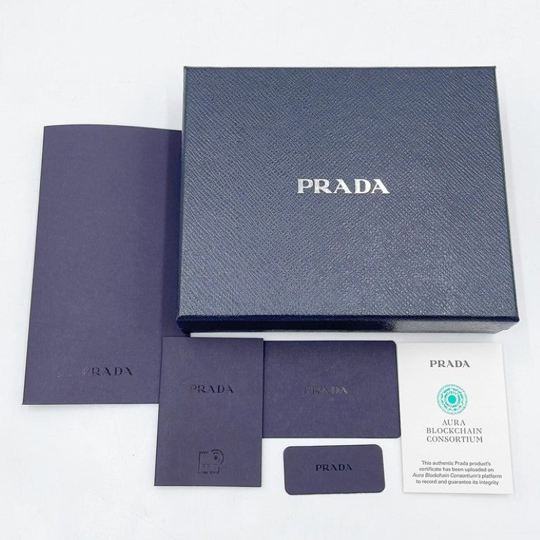 PRADA プラダ バレッタ トライアングルロゴ 1IF154 ブラック系 ベルベット レディース ヘアアクセサリー リボン 美品