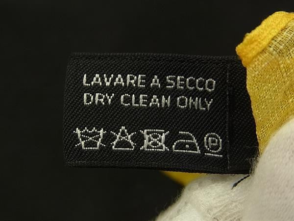 UCCI グッチ ストール クリサンセマム柄 ストール イエロー系×マルチカラー シルク51％×ビスコース49％ レディース 菊柄 美品