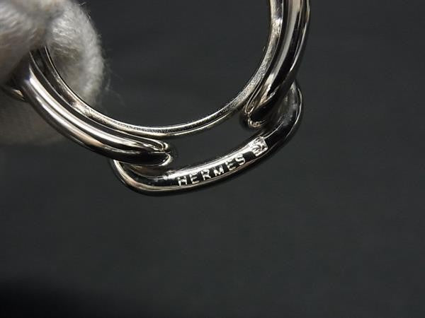 HERMES エルメス スカーフリング レガート シェーヌ ダンクル シルバー系 メタル レディース ルカデ 超美品