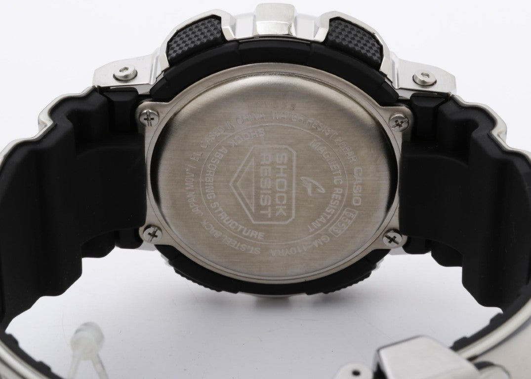 CASIO カシオ 時計 G-SHOCK FINE METALLIC SERIES ANALOG-DIGITAL 110 SERIES GM-110YRA-8AJF レッド ブラック シルバー系 樹脂／ステンレススチール メンズ アナデジ 新品未使用展示品