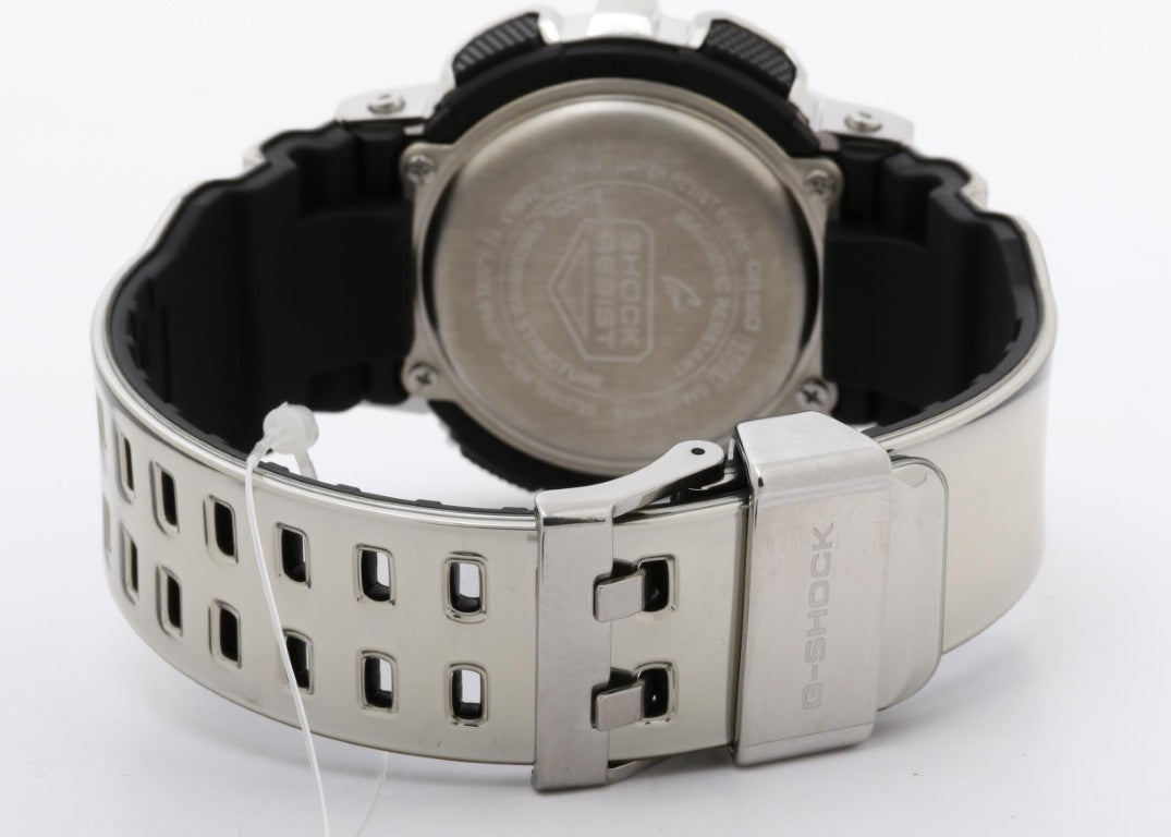 CASIO カシオ 時計 G-SHOCK FINE METALLIC SERIES ANALOG-DIGITAL 110 SERIES GM-110YRA-8AJF レッド ブラック シルバー系 樹脂／ステンレススチール メンズ アナデジ 新品未使用展示品