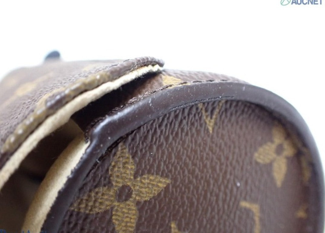 LOUIS VUITTON ルイヴィトン ウォッチケース エテュイ 3 モントル M47530 ブラウン系 モノグラム ユニセックス ゴールド金具 美品