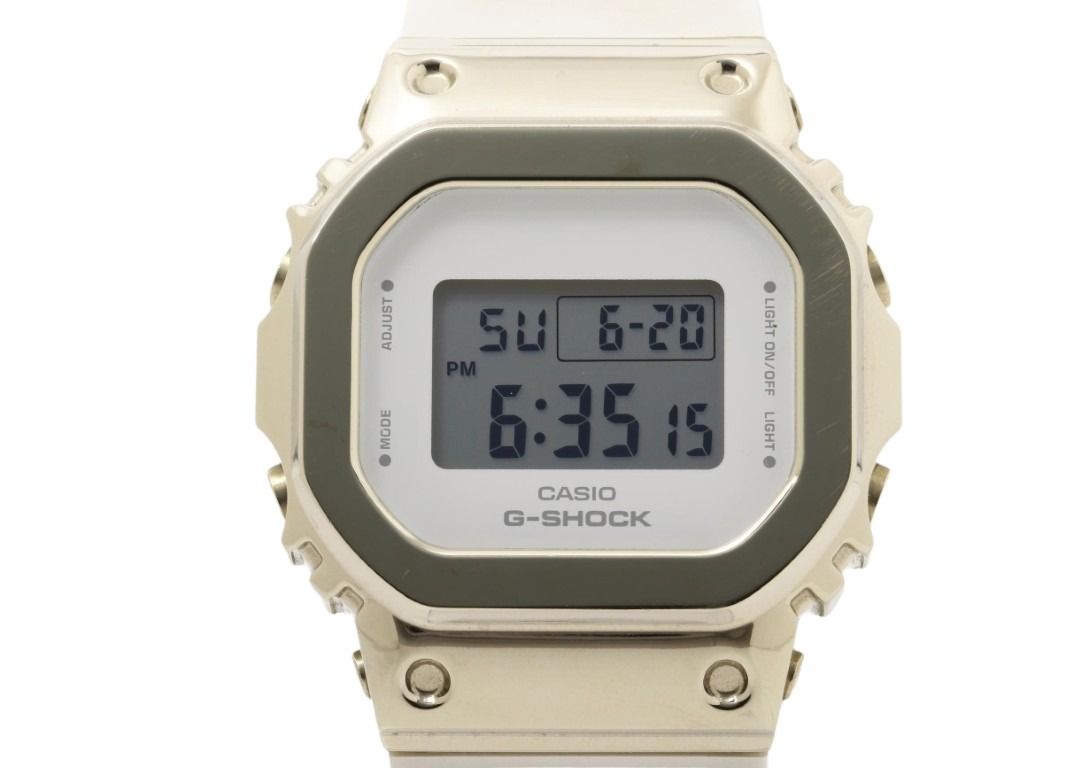 CASIO カシオ 時計 G-SHOCK DIGITAL WOMEN GM-S5600G-7JF ホワイト ゴールド系 樹脂／ステンレススチール レディース デジタル 美品