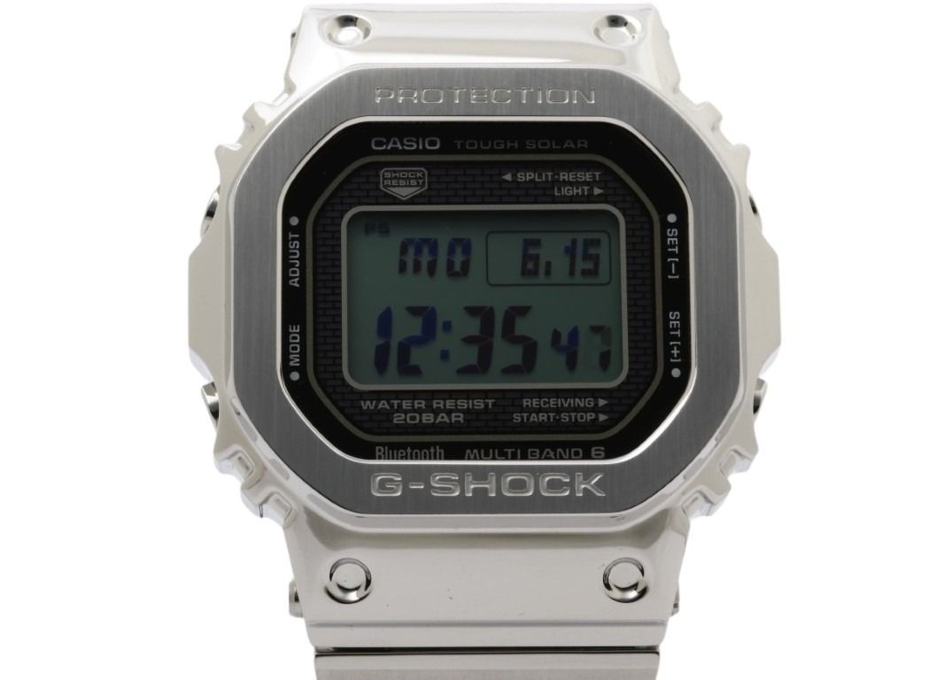 CASIO カシオ 時計 G-SHOCK FULL METAL 5000 SERIES GMW-B5000D-1JF ブラック シルバー系 ステンレススチール メンズ デジタル 美品