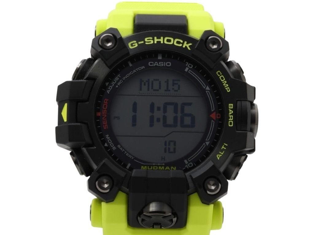 CASIO カシオ 時計 G-SHOCK MASTER OF G - LAND MUDMAN GW-9500MRY-1A9JF ブラック イエロー系 カーボンファイバー強化樹脂（バイオマスプラスチック）／ステンレススチール 樹脂バンド（バイオマスプラスチック） メンズ デジタル 超美品
