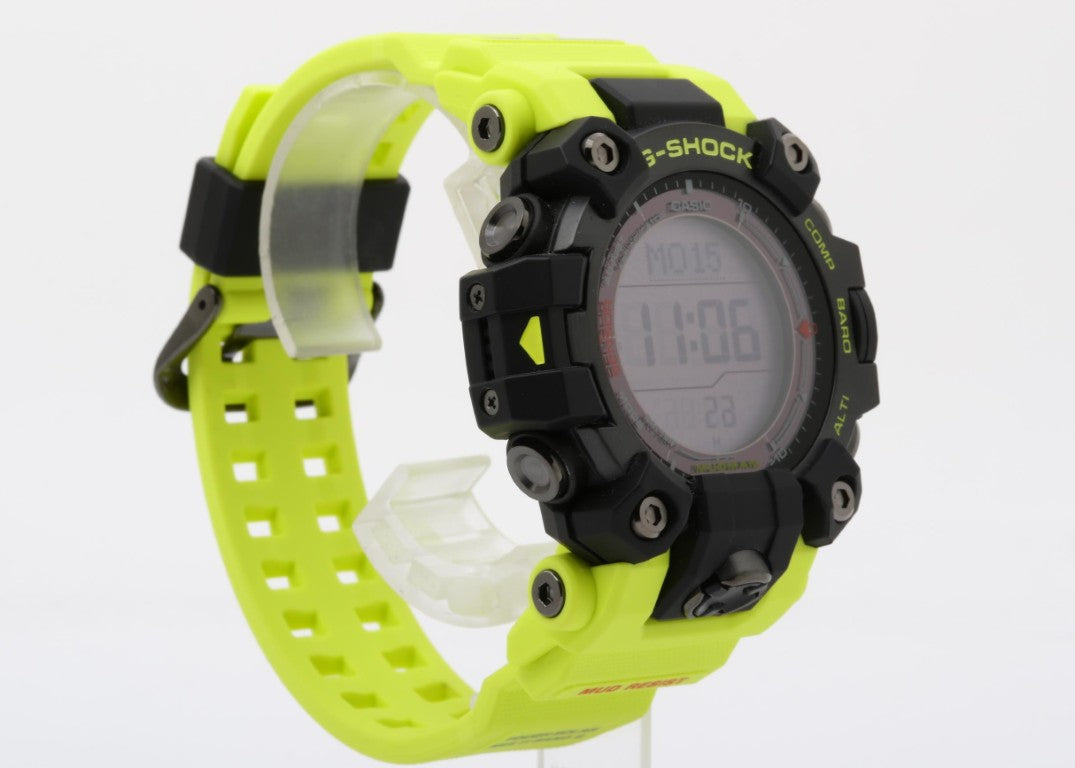 CASIO カシオ 時計 G-SHOCK MASTER OF G - LAND MUDMAN GW-9500MRY-1A9JF ブラック イエロー系 カーボンファイバー強化樹脂（バイオマスプラスチック）／ステンレススチール 樹脂バンド（バイオマスプラスチック） メンズ デジタル 超美品