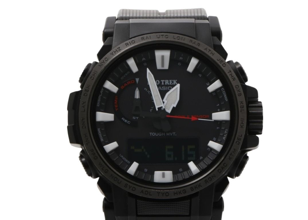 CASIO カシオ 時計 PRO TREK プロトレック Climber Line PRW-61Y-1BJF ブラック系 樹脂 ステンレススチール メンズ アナデジ 美品