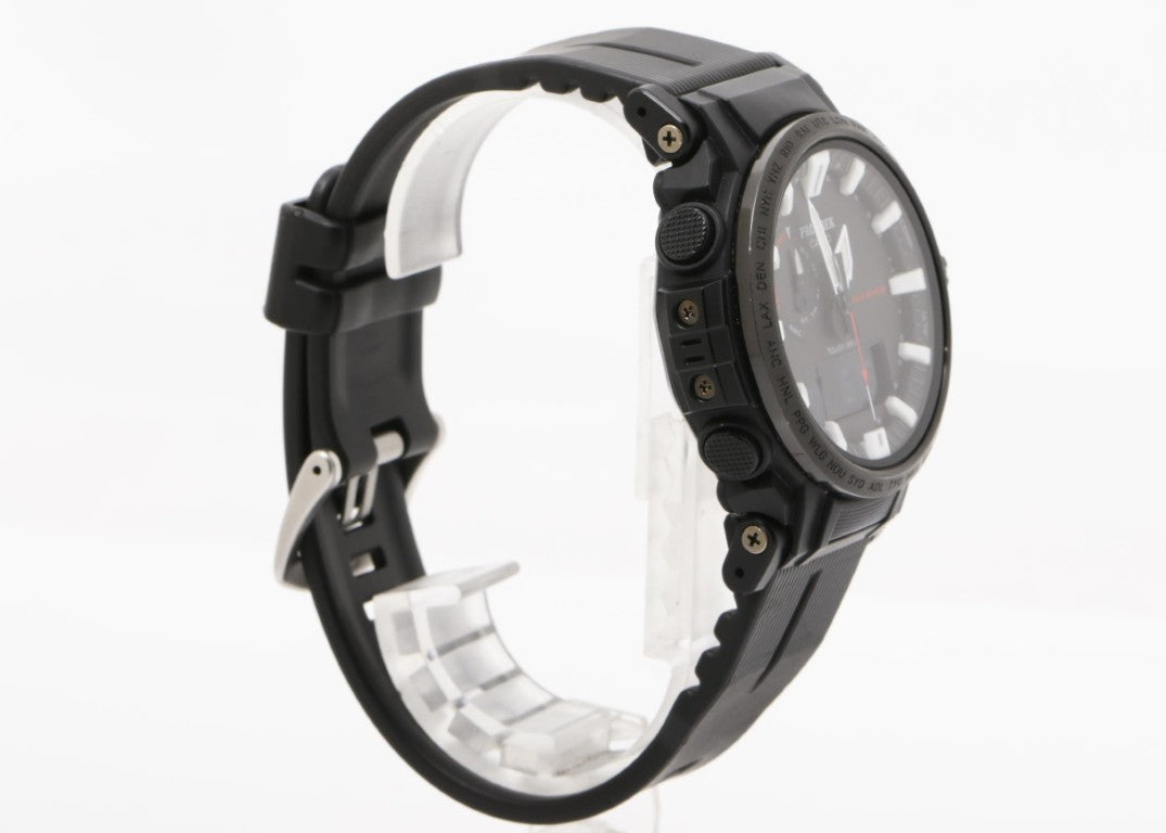 CASIO カシオ 時計 PRO TREK プロトレック Climber Line PRW-61Y-1BJF ブラック系 樹脂 ステンレススチール メンズ アナデジ 美品