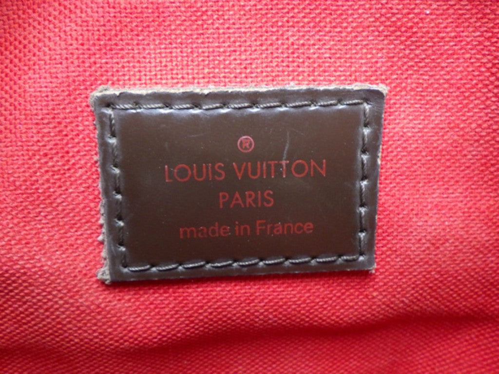 LOUIS VUITTON ルイヴィトン ハンドバッグ ヴェローナPM N41117 エベヌ（ブラウン）系 ダミエ レディース ゴールド金具 美品
