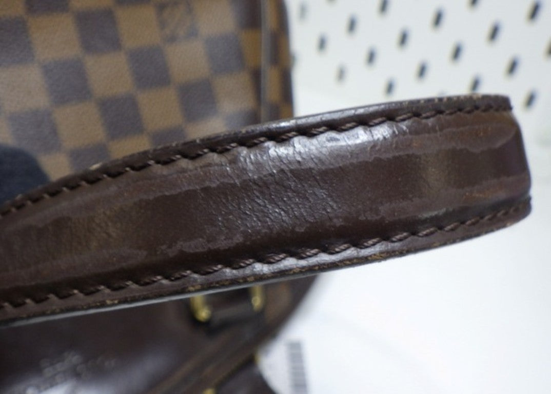 LOUIS VUITTON ルイヴィトン ハンドバッグ ヴェローナPM N41117 エベヌ（ブラウン）系 ダミエ レディース ゴールド金具 美品