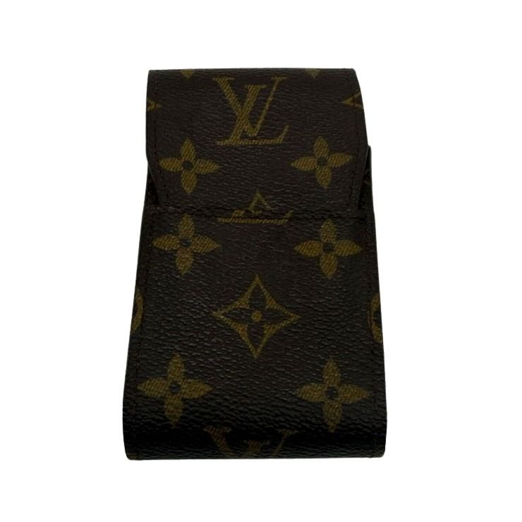 LOUIS VUITTON ルイヴィトン シガレットケース エテュイ シガレット M63024 ブラウン系 モノグラム ユニセックス 煙草入れ 美品
