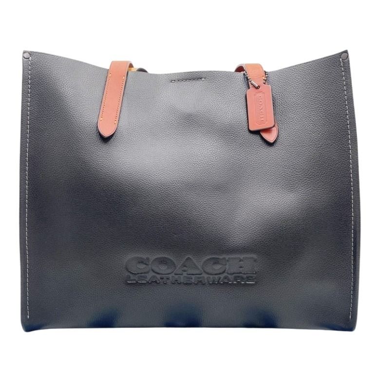COACH コーチ トートバッグ リレートート CH756 ブラック ブラウン系 レザー レディース 美品