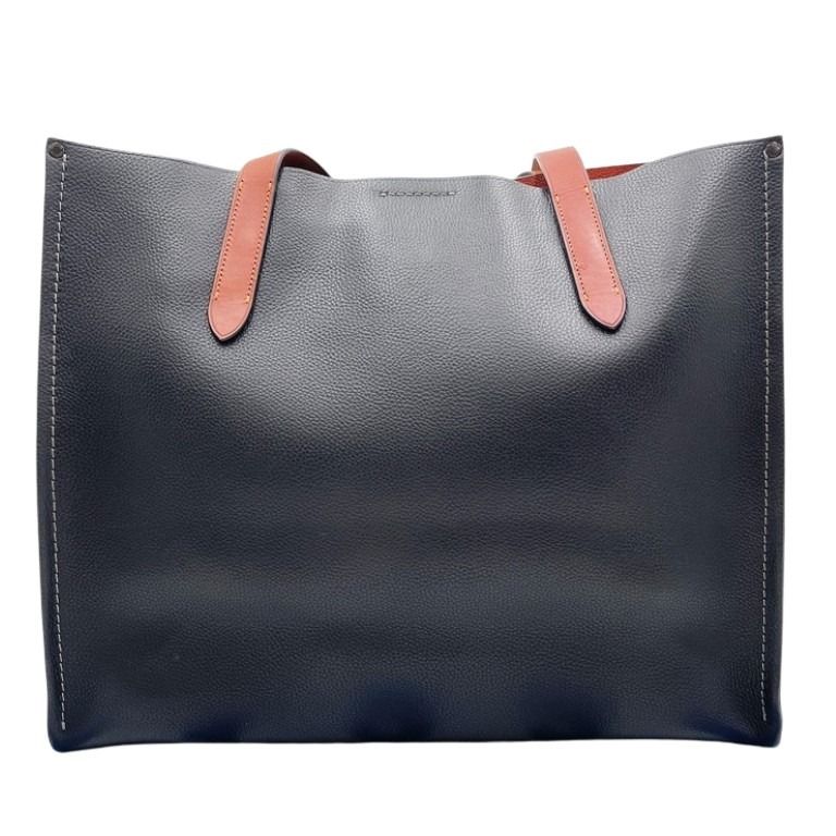 COACH コーチ トートバッグ リレートート CH756 ブラック ブラウン系 レザー レディース 美品