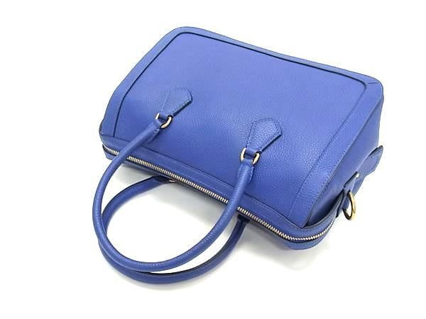 KATE SPADE ケイトスペード ハンドバッグ グラマシー ミディアム サッチェル K9914 ブルー系 レザー レディース 2WAY ショルダーバッグ ミニボストン 超美品