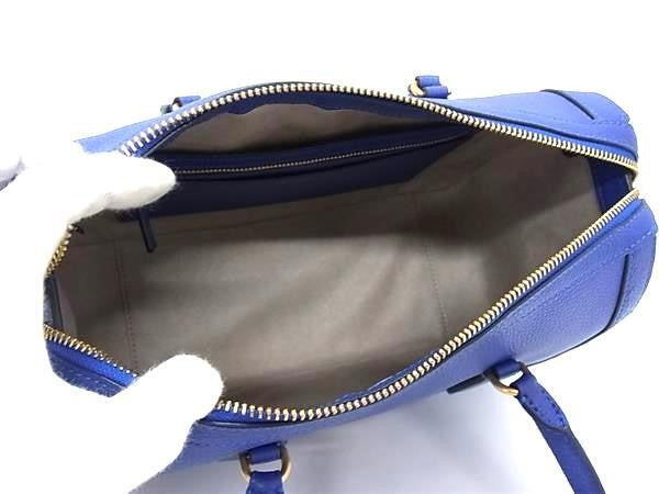 KATE SPADE ケイトスペード ハンドバッグ グラマシー ミディアム サッチェル K9914 ブルー系 レザー レディース 2WAY ショルダーバッグ ミニボストン 超美品