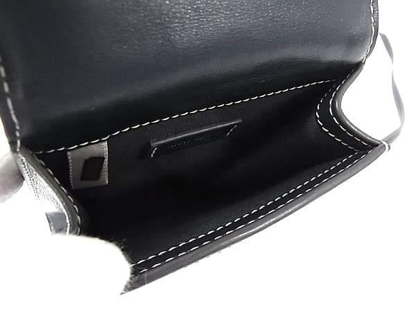 JIMMY CHOO ジミーチュウ ショルダーバッグ JCモノグラム フォンショルダーバッグ ブルー系×ネイビー系 デニム×レザー レディース ポシェット スマホショルダー 美品