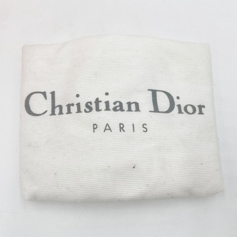 Christian Dior クリスチャンディオール ショルダーバッグ カナージュ ヴァイブ スモール オレンジ ホワイト系 ラムスキン レディース 2WAY チェーン ゴールド金具 美品