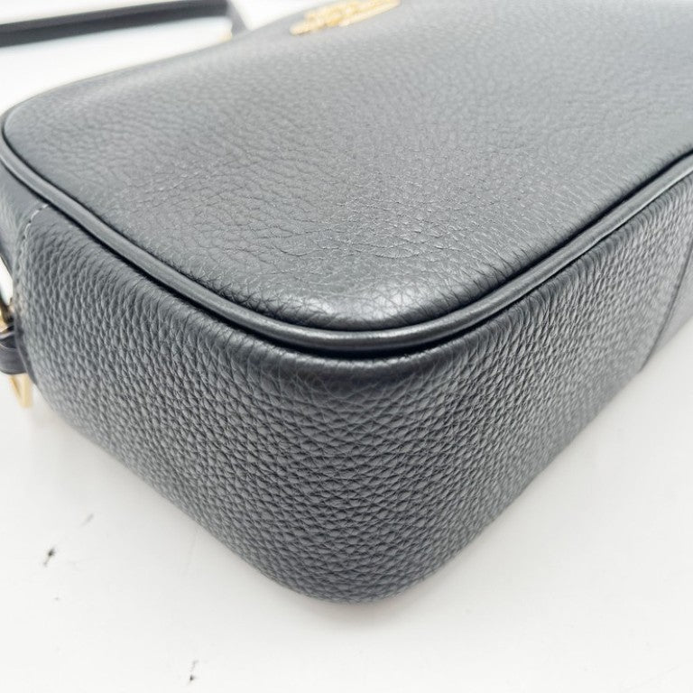 COACH コーチ ショルダーバッグ ジェイミー CR110 ブラック系 レザー レディース ゴールド金具 美品