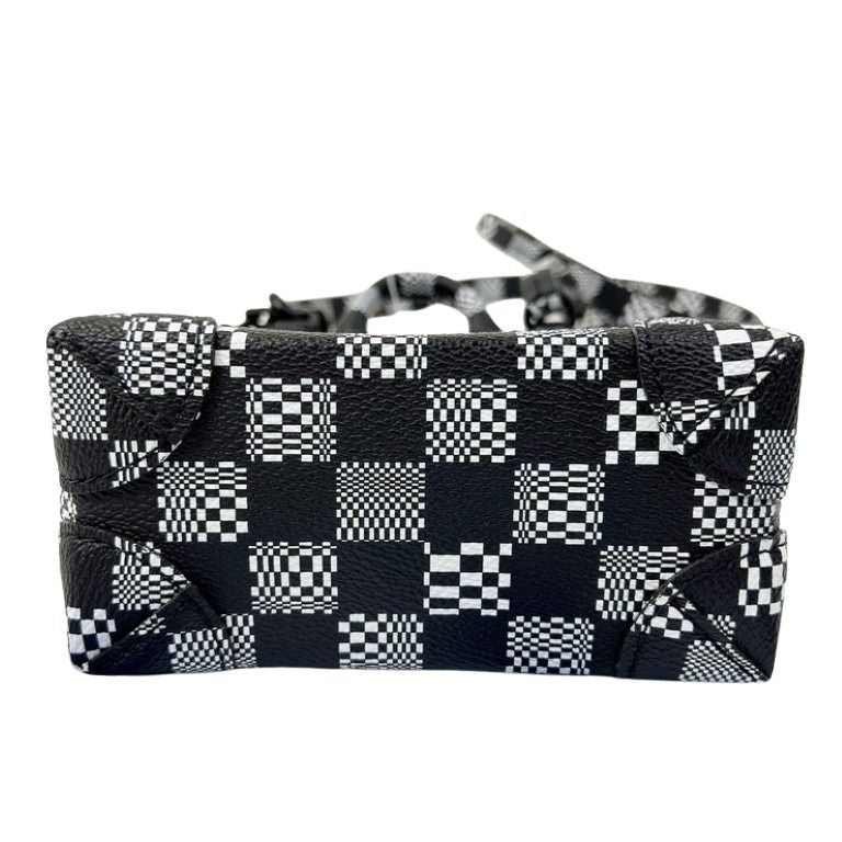 LOUIS VUITTON ルイヴィトン ショルダーバッグ スティーマー XS N60453 ブラック ホワイト系 ダミエ ディストーテッド メンズ 2WAY ブラック金具 超美品
