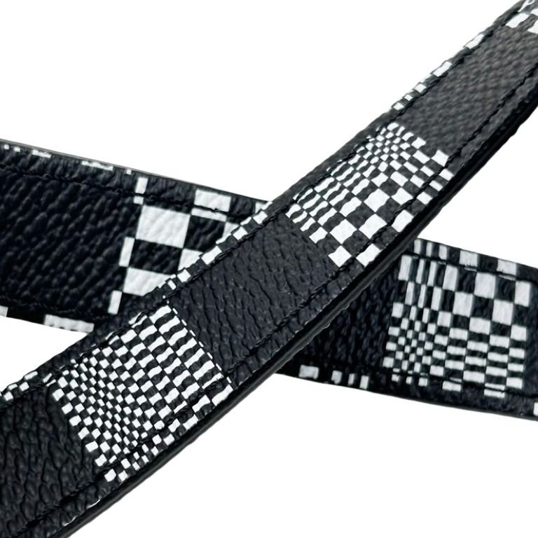 LOUIS VUITTON ルイヴィトン ショルダーバッグ スティーマー XS N60453 ブラック ホワイト系 ダミエ ディストーテッド メンズ 2WAY ブラック金具 超美品