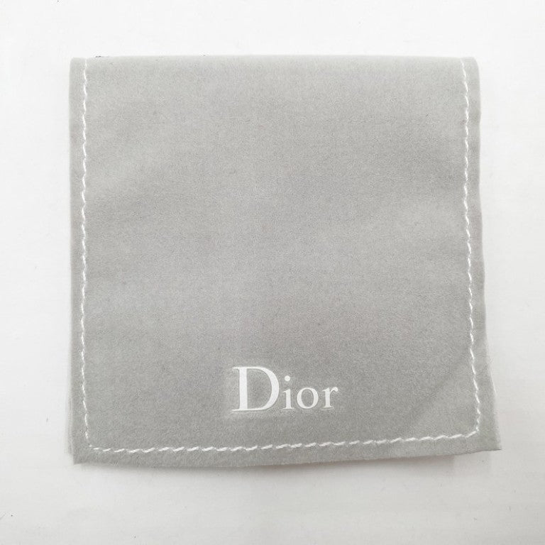 Christian Dior クリスチャンディオール ピアス ロゴ シルバー系 メタル レディース チェーン 美品