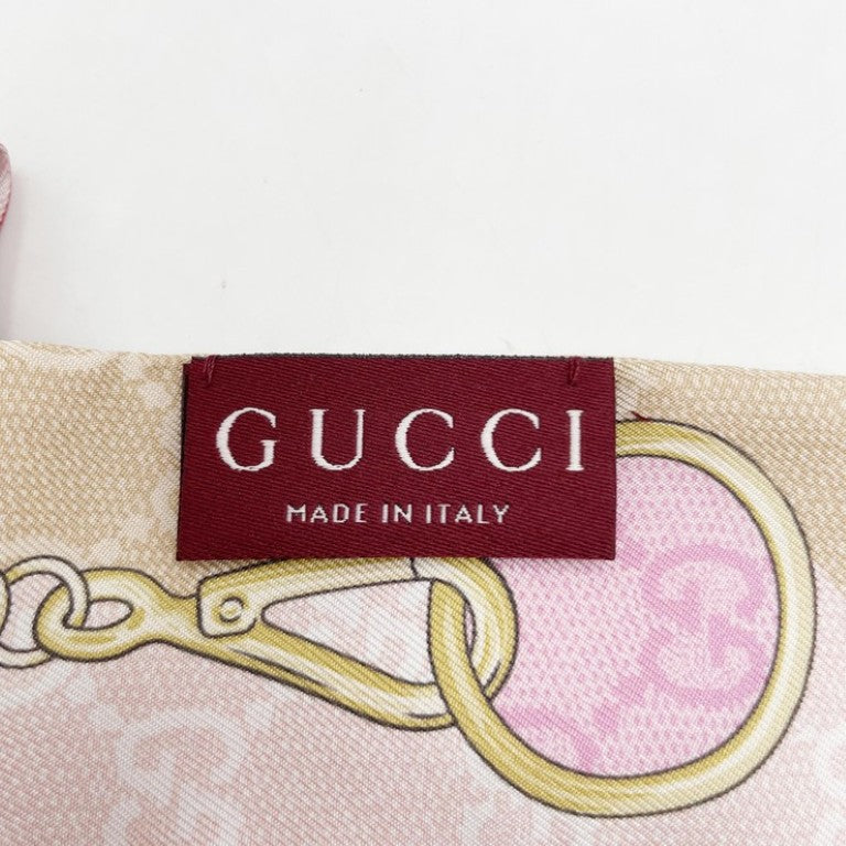 GUCCI グッチ シュシュ ヘアアクセサリー 816541 マルチカラー系 シルク レディース ヘアゴム GG柄 新品未使用展示品