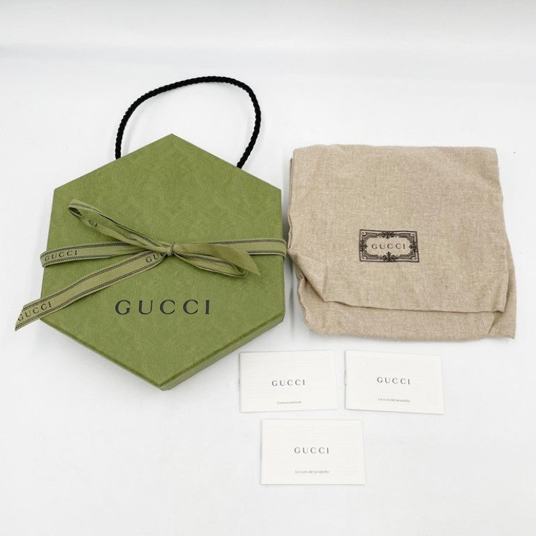 GUCCI グッチ 首輪 インターロッキングG 692943 ブラック系 レザー ユニセックス ペットカラー ゴールド金具 超美品