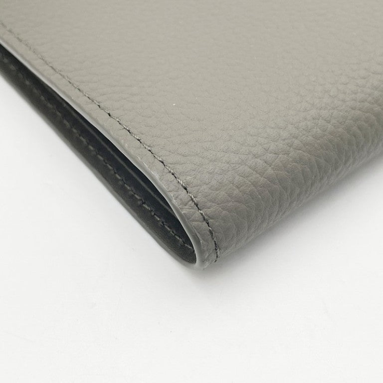 LOUIS VUITTON ルイヴィトン 二つ折り財布 ポルトフォイユ･ミュルティプル M81734 カーキ系 アエログラム レザー メンズ 超美品