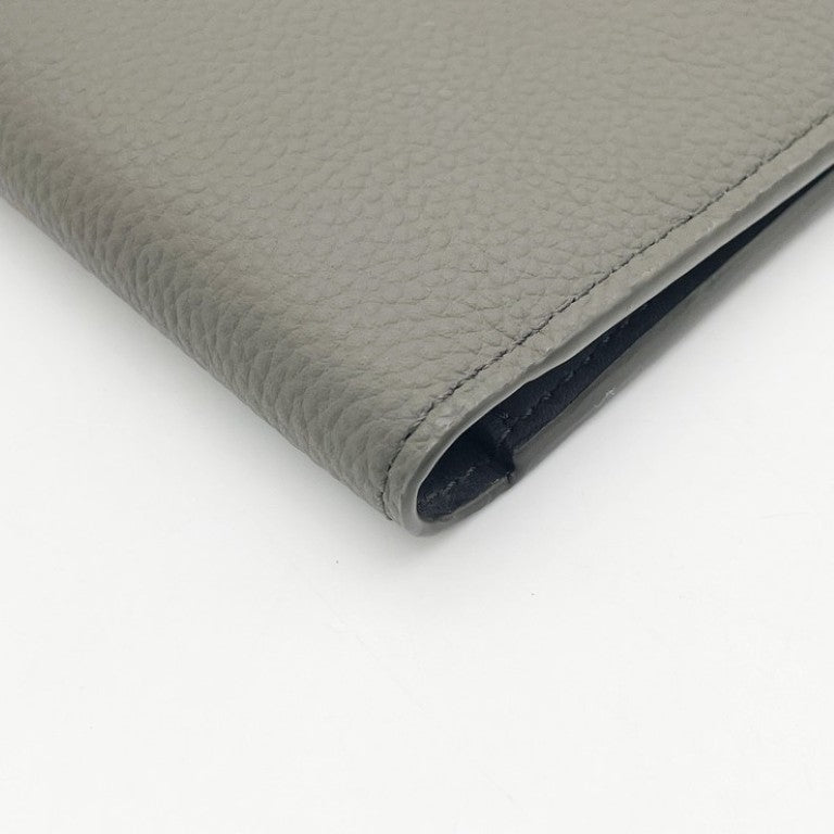 LOUIS VUITTON ルイヴィトン 二つ折り財布 ポルトフォイユ･ミュルティプル M81734 カーキ系 アエログラム レザー メンズ 超美品