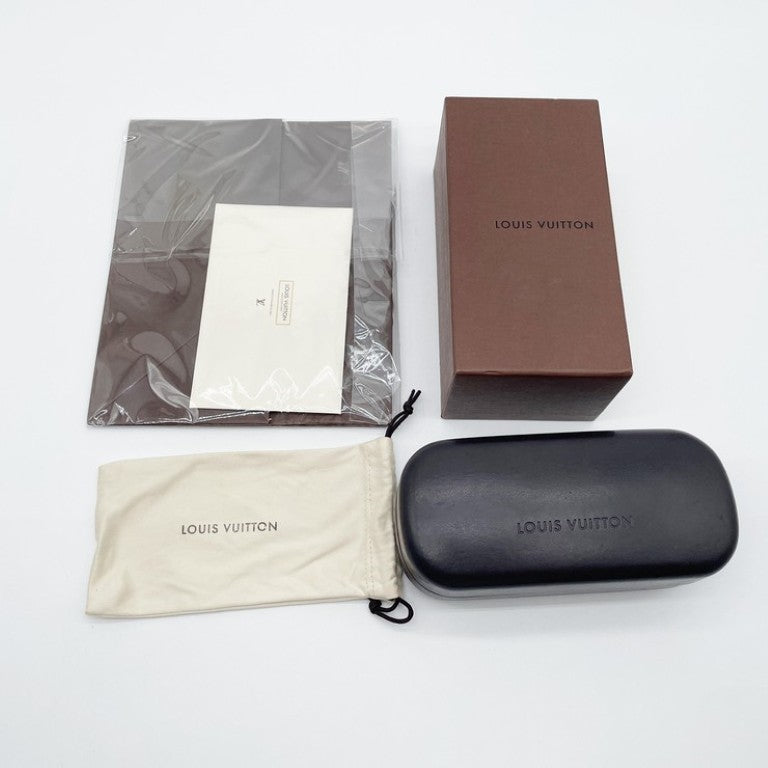 LOUIS VUITTON ルイヴィトン サングラス ジャスミン･サングラス Z0306U ブラウン系 プラスチック ユニセックス ラインストーン 美品