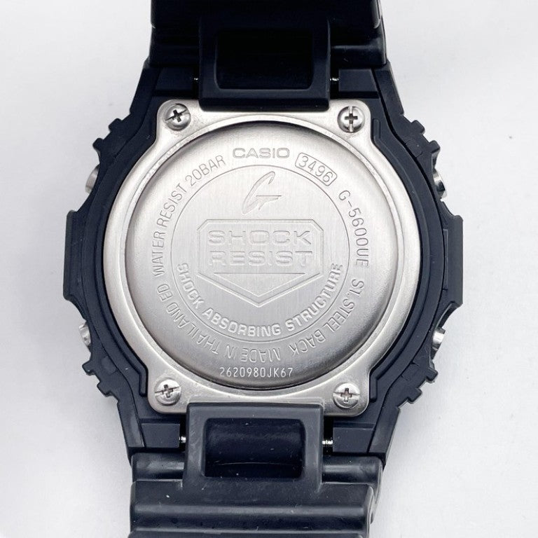 CASIO カシオ 時計 G-SHOCK DIGITAL 5600 SERIES G-5600UE-1JF ブラック系 樹脂 樹脂バンド メンズ デジタル 美品