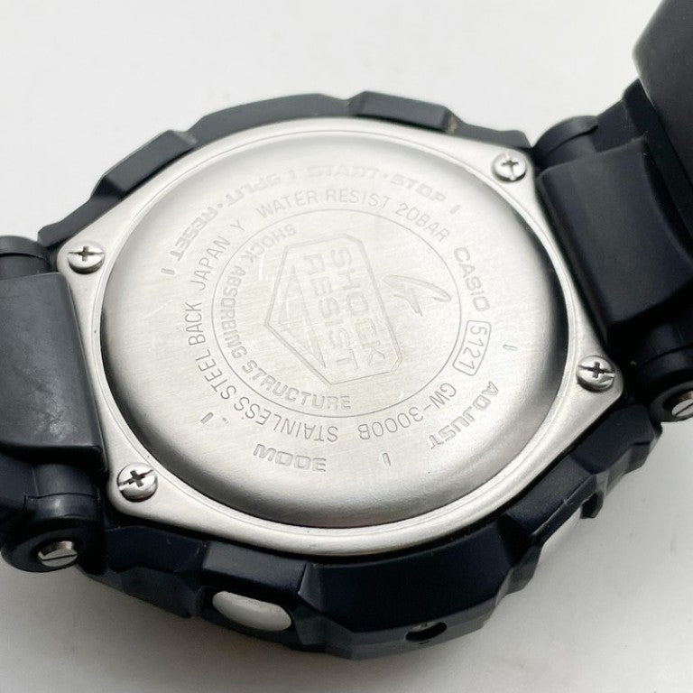 CASIO カシオ 時計 G-SHOCK MASTER OF G - AIR GRAVITYMASTER GW-3000B-1AJF ブラック系 樹脂／ステンレススチール 樹脂バンド メンズ アナログ 美品