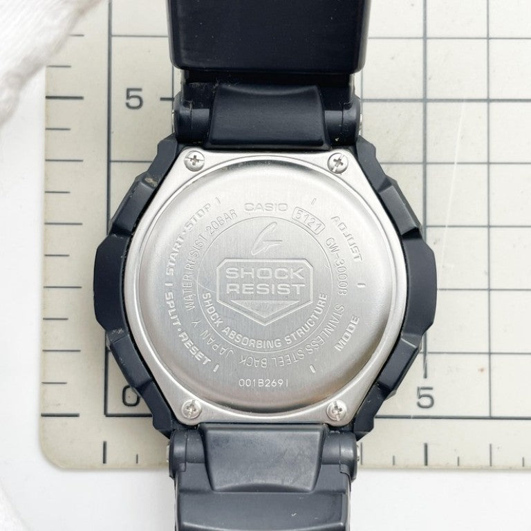 CASIO カシオ 時計 G-SHOCK MASTER OF G - AIR GRAVITYMASTER GW-3000B-1AJF ブラック系 樹脂／ステンレススチール 樹脂バンド メンズ アナログ 美品