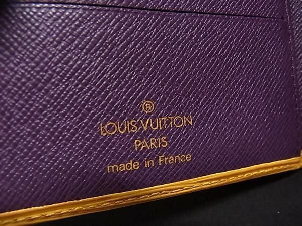 LOUIS VUITTON ルイヴィトン 二つ折り財布 エピ ポルト ビエ コンパクト M63559 タッシリイエロー系 レザー ユニセックス 美品